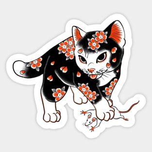 Tattoed cat Sticker